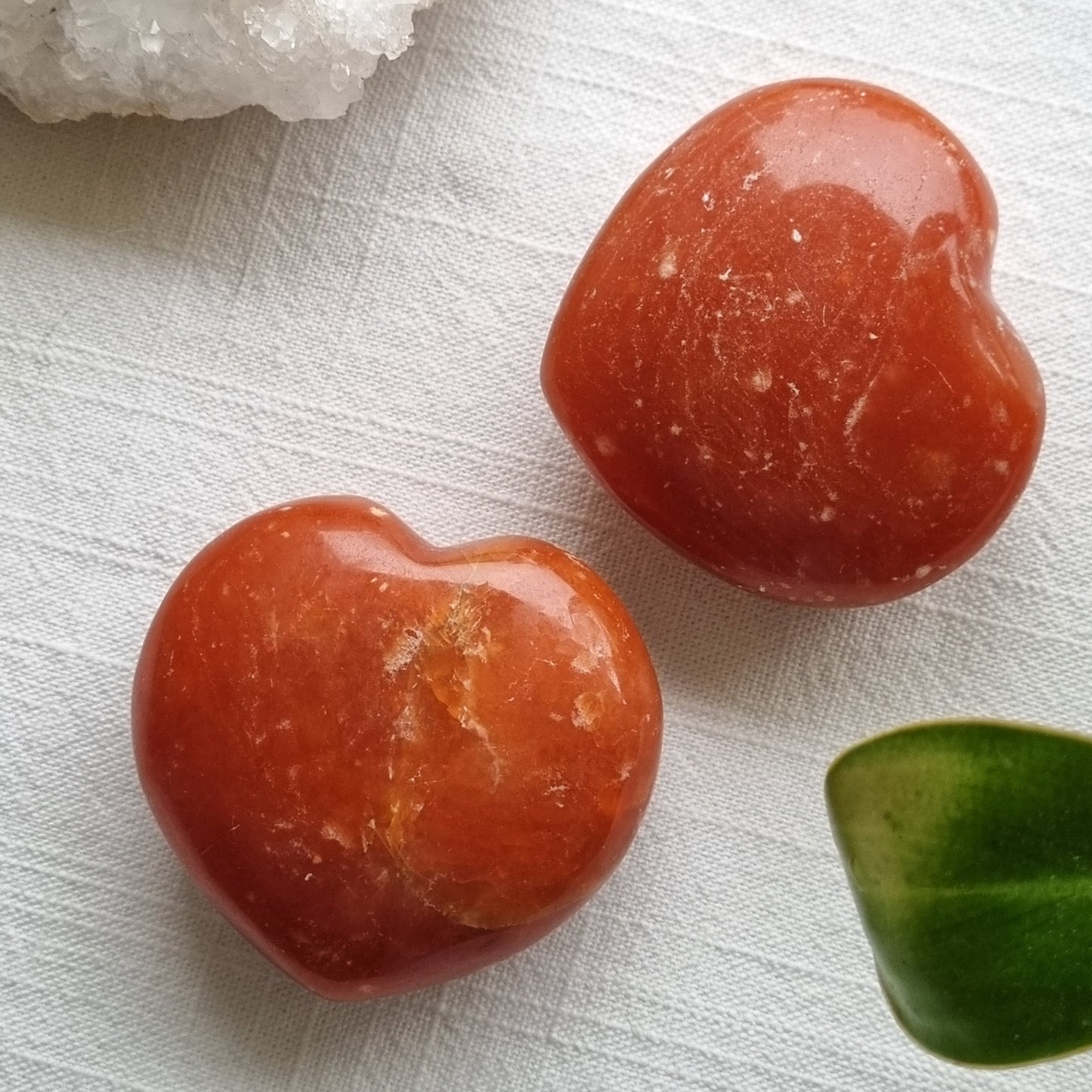 Red Gypsum Hearts