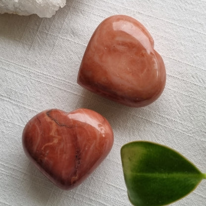 Red Jasper Heart (Pale)