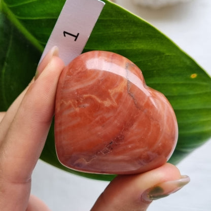 Red Jasper Heart (Pale)