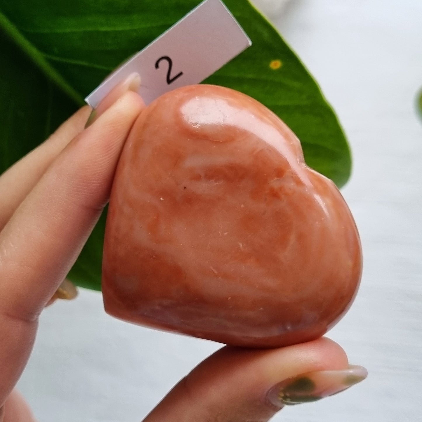 Red Jasper Heart (Pale)