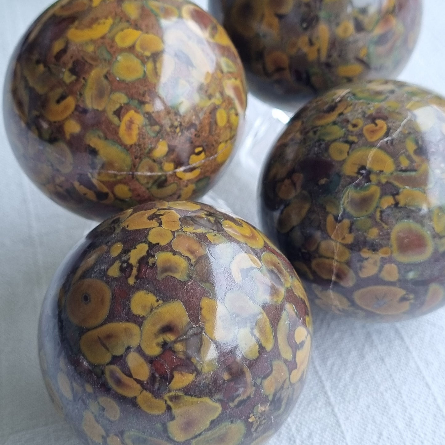 Fruit Jasper Sphere (Sabalgarh Marble)