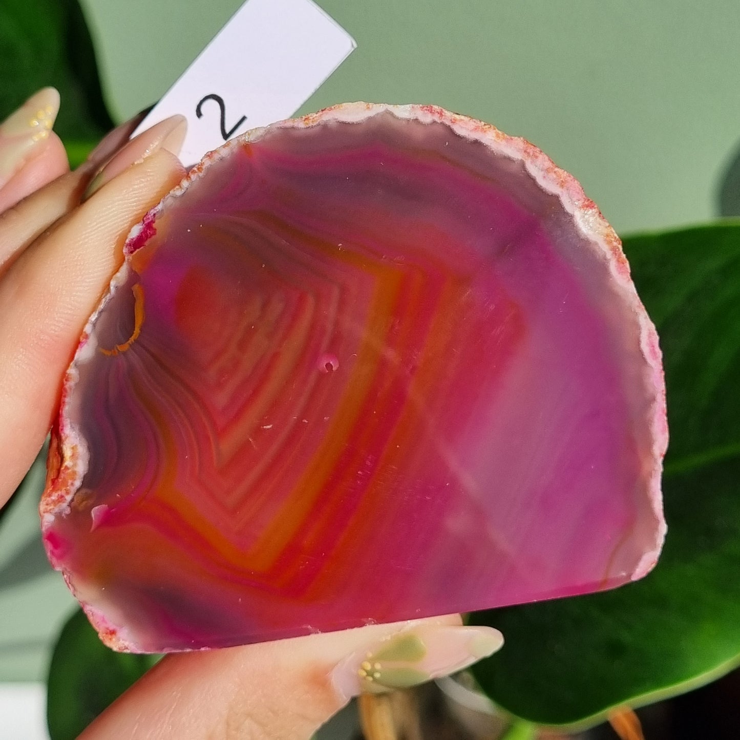 Agate Standing Half Polished Freeform - Brazil (Dyed)