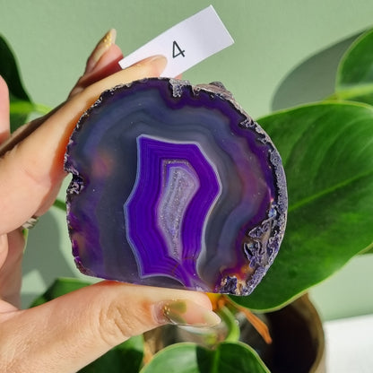 Agate Standing Half Polished Freeform - Brazil (Dyed)