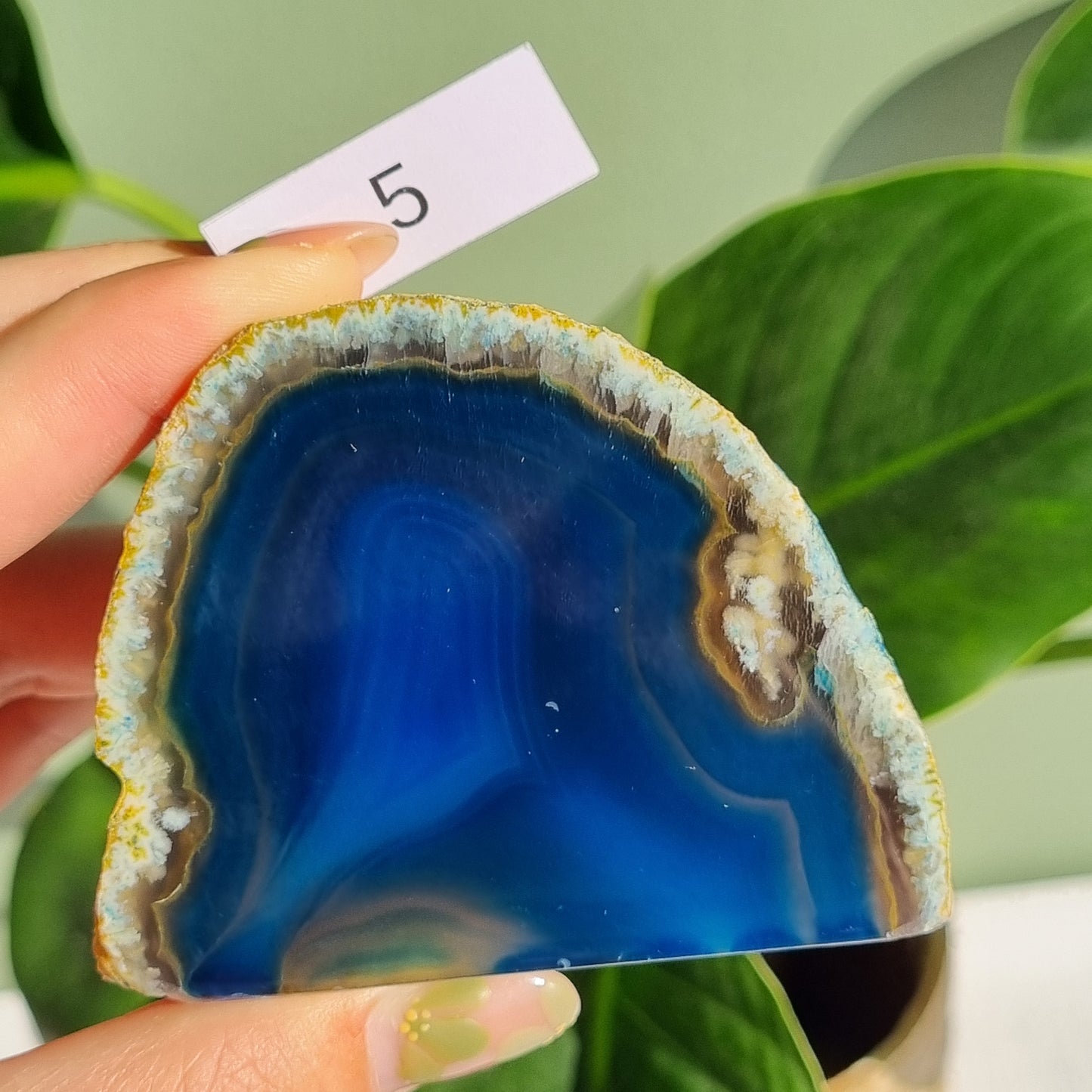 Agate Standing Half Polished Freeform - Brazil (Dyed)