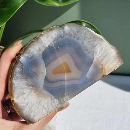 Agate Geode Tea Light Holder - Brazil - 1.33kg