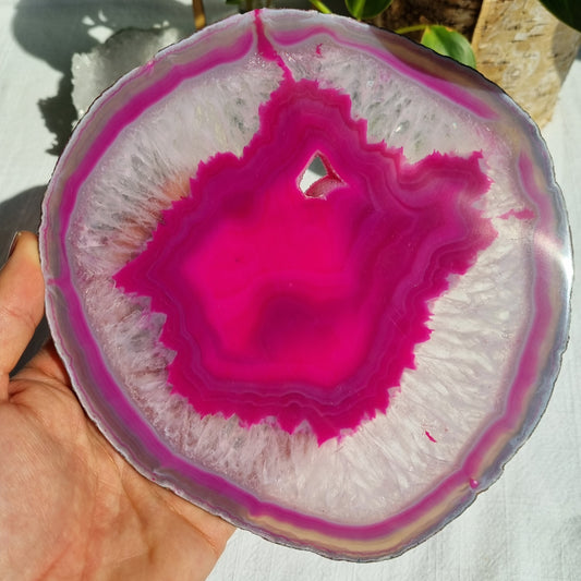 Agate Slice (Coloured) - Brazil - 389g