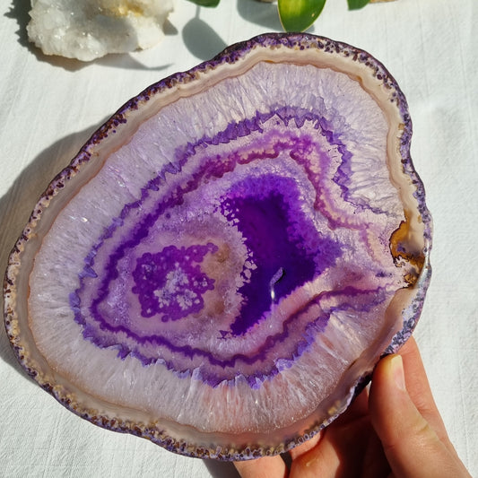 Agate Slice (Coloured) - Brazil - 385g