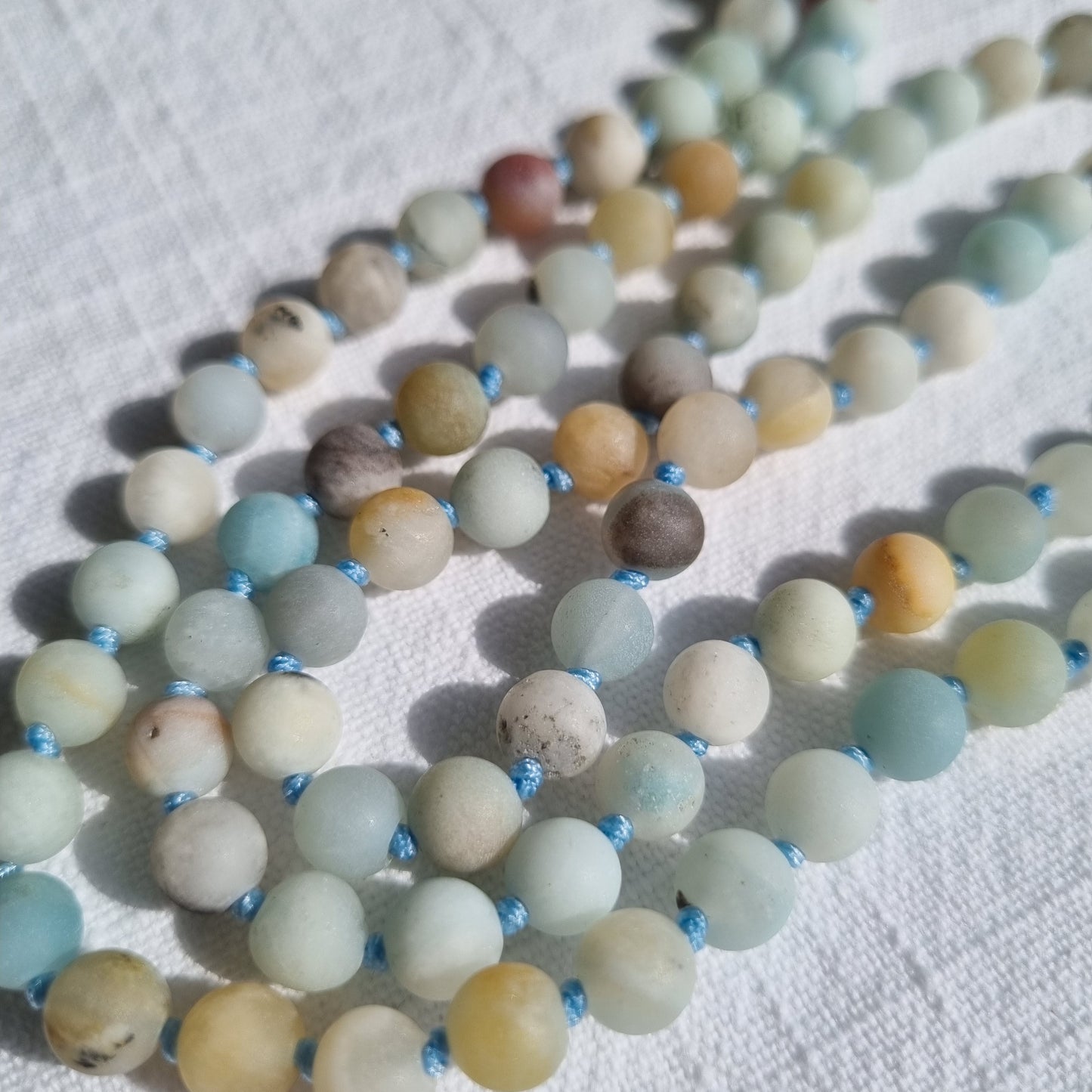 Amazonite and Chakra - 108 Mala Beads