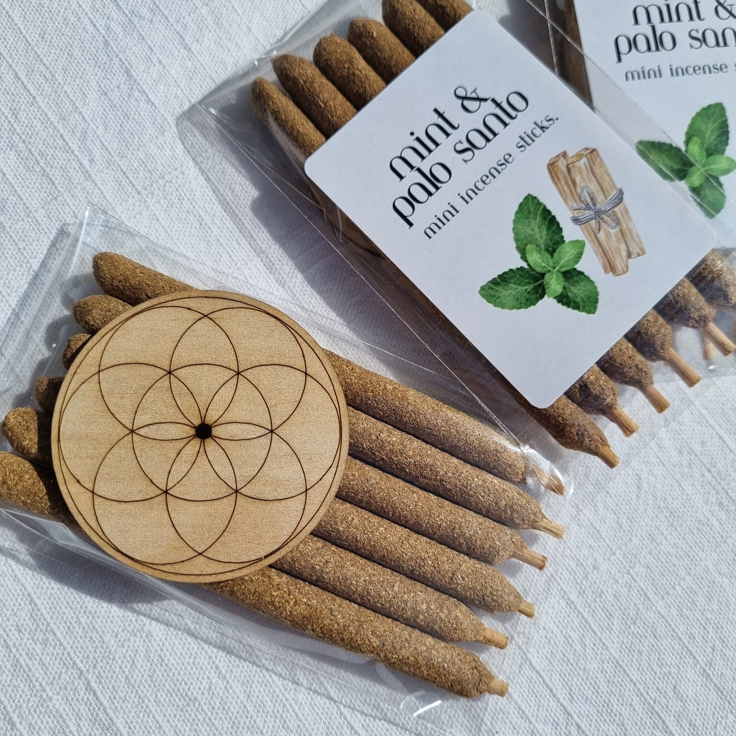 Mint & Palo Santo Mini Incense Sticks - 6 Pack