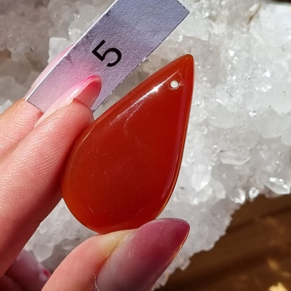 Carnelian Drilled Cabochon