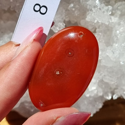 Carnelian Drilled Cabochon