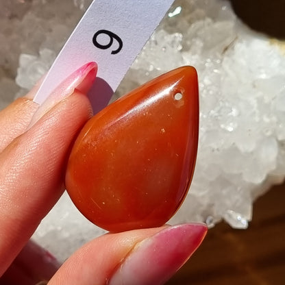 Carnelian Drilled Cabochon