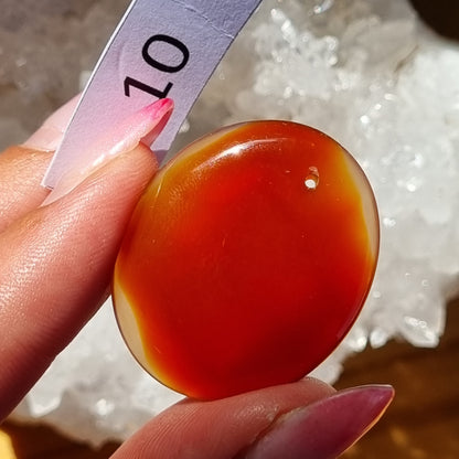 Carnelian Drilled Cabochon