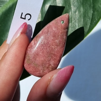 Rhodonite Drilled Cabochon