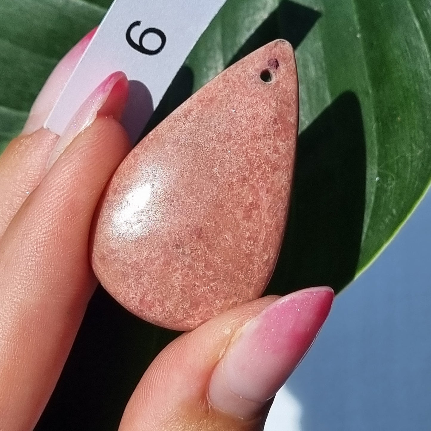 Rhodonite Drilled Cabochon