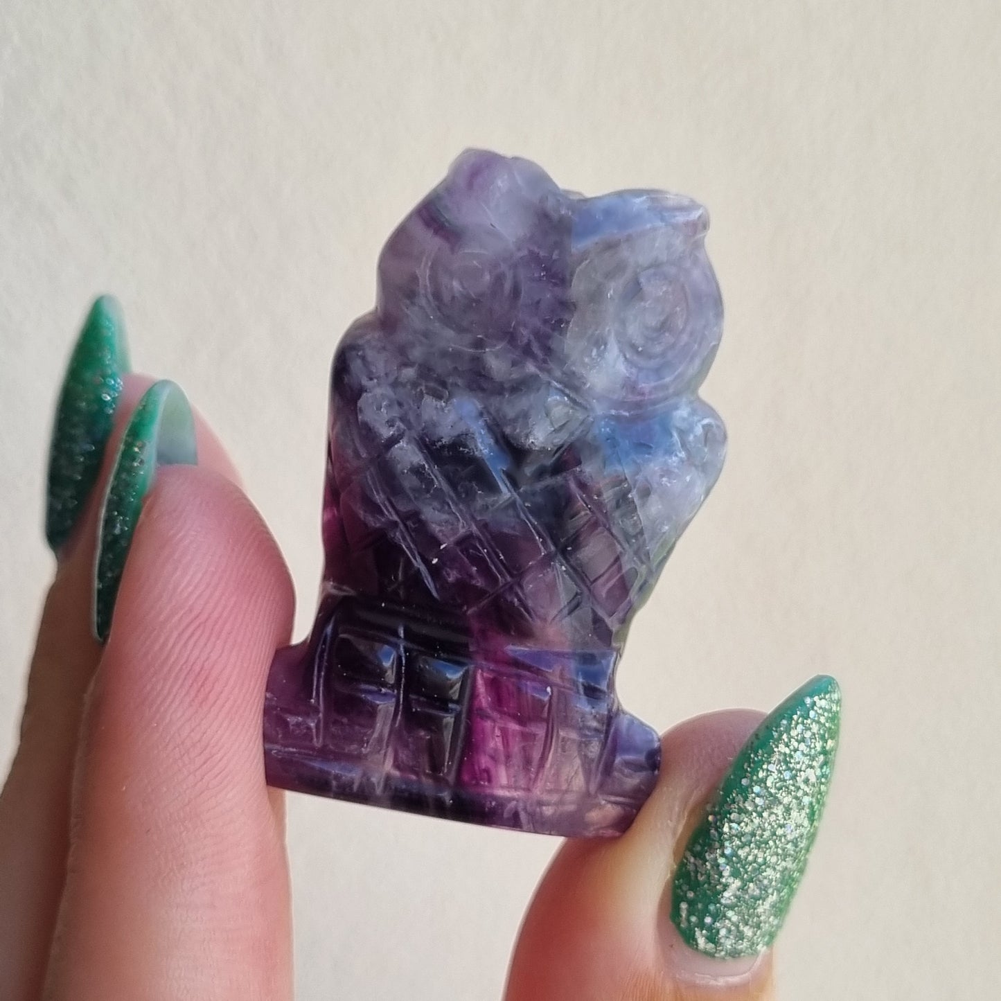 Fluorite Owl - 40mm