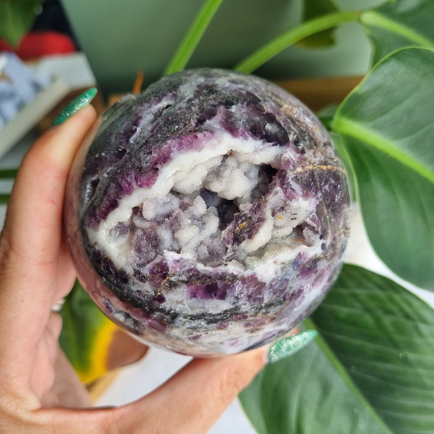 Druzy Amethyst Sphere - 908g