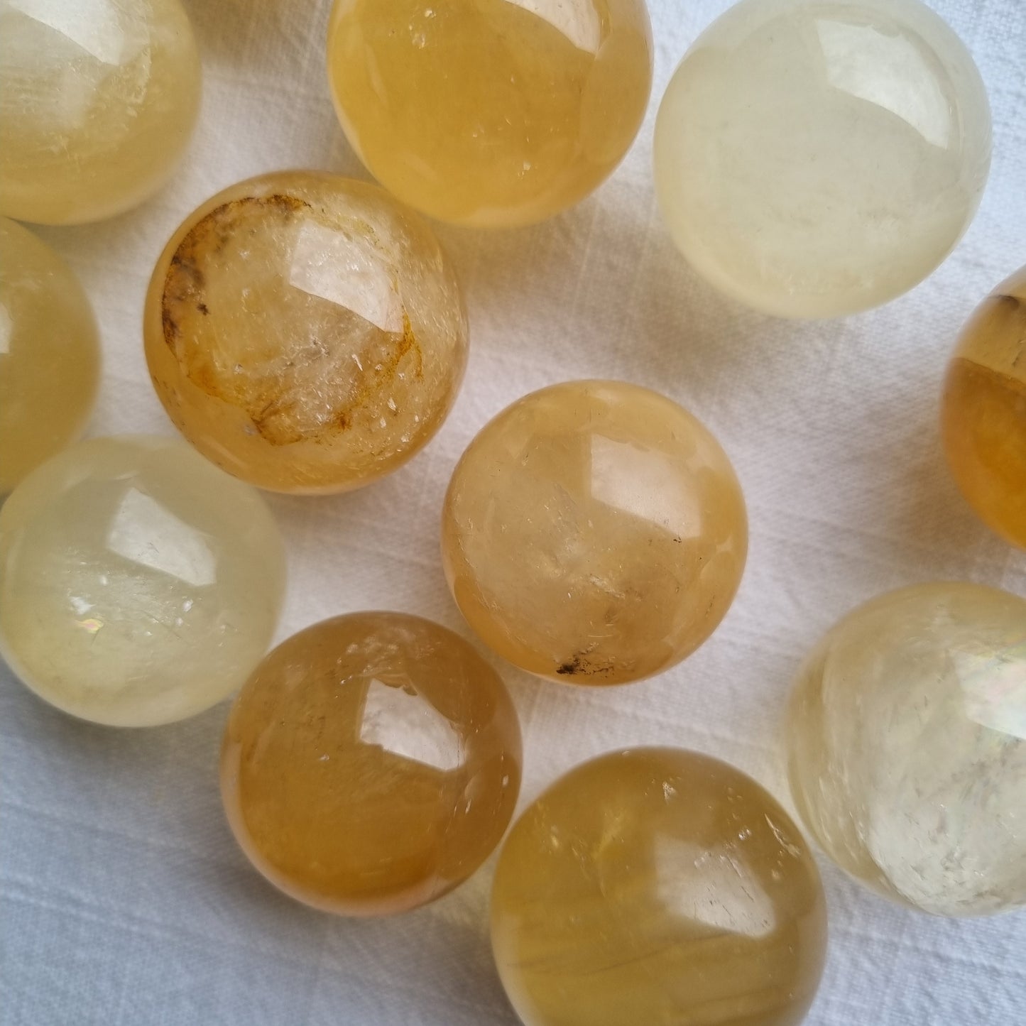 Honey Calcite Sphere - Madagascar - 32-36mm