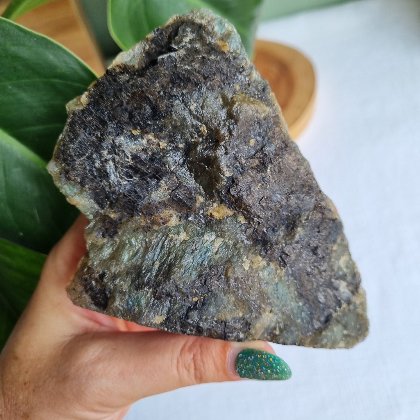 Labradorite Standing Half Polished - 417g