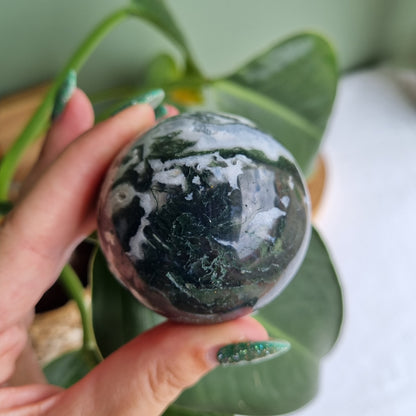 Moss Agate Sphere - Madagascar - 234g