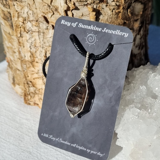 Mooralla Smoky Quartz Silver Pendant – Ray of Sunshine