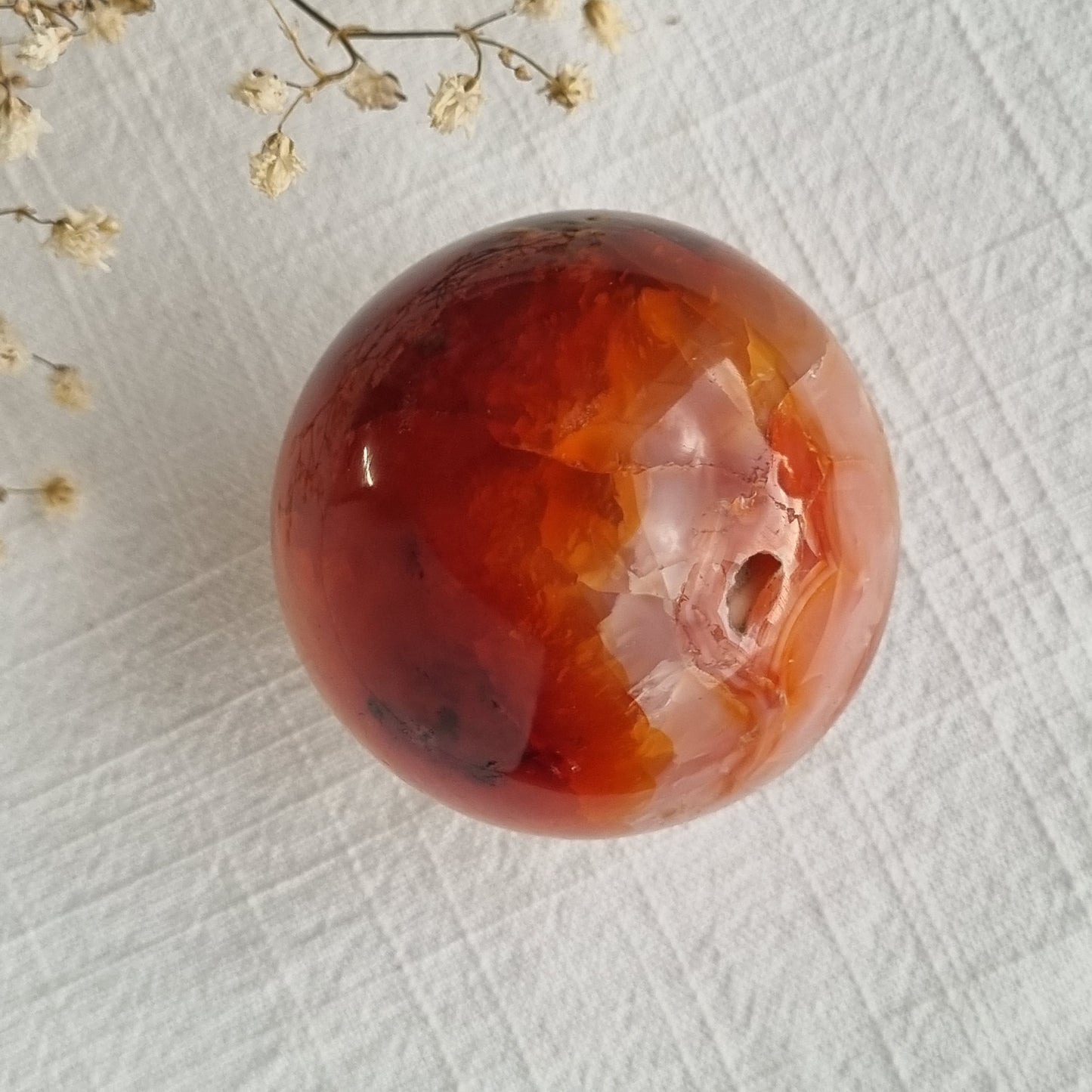 Carnelian Sphere - Madagascar - 223g