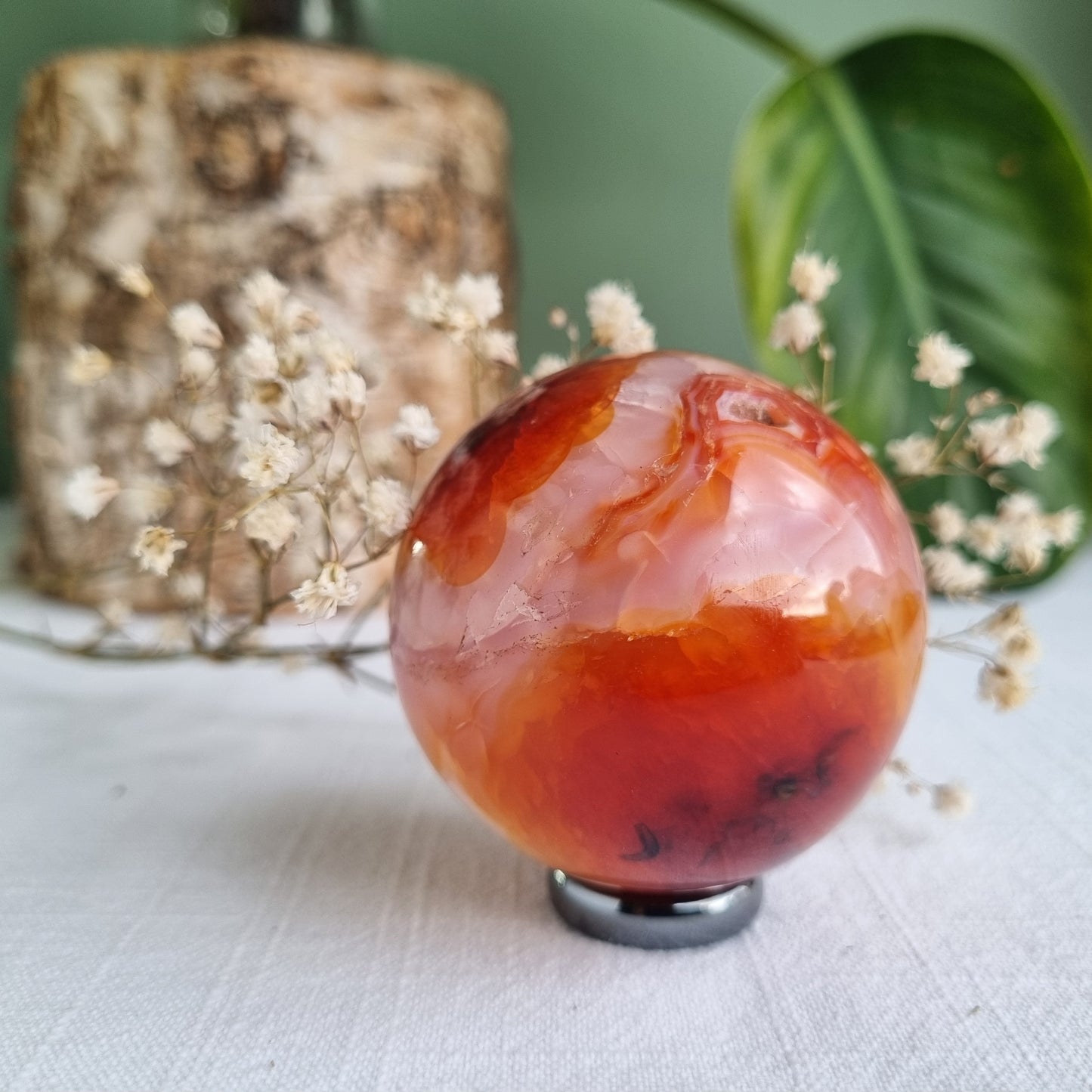 Carnelian Sphere - Madagascar - 223g