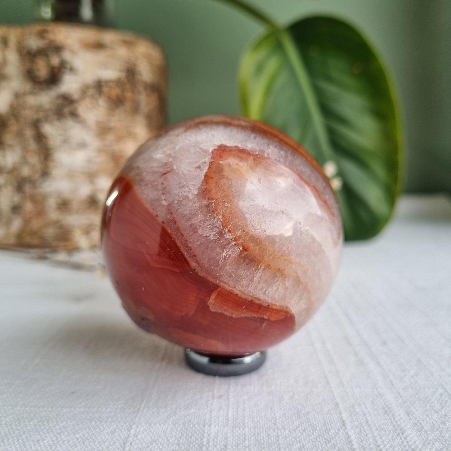 Carnelian Sphere - Madagascar - 333g