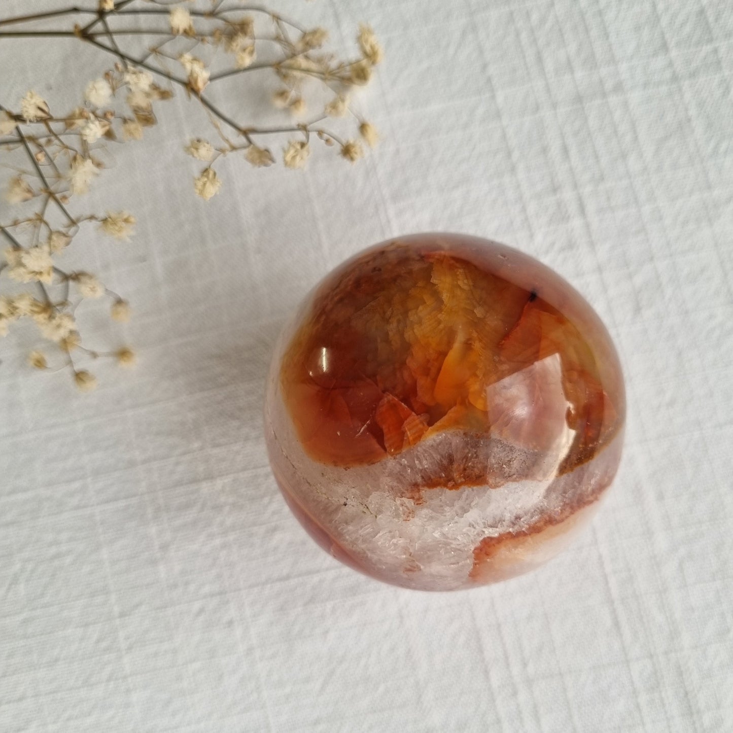 Carnelian Sphere - Madagascar - 333g