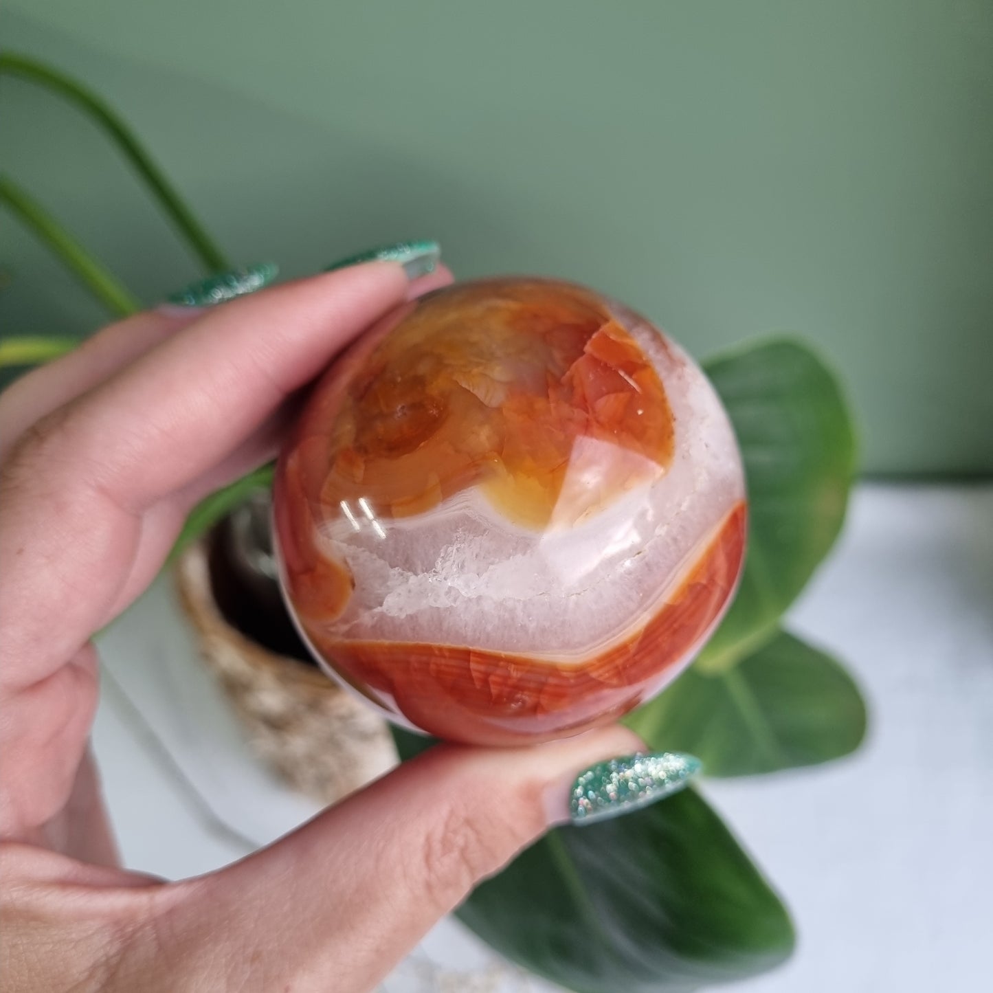 Carnelian Sphere - Madagascar - 333g