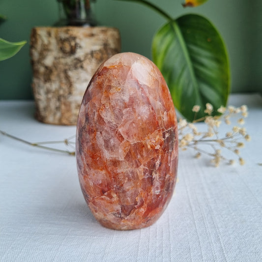 Fire Quartz Freeform - Madagascar - 340g