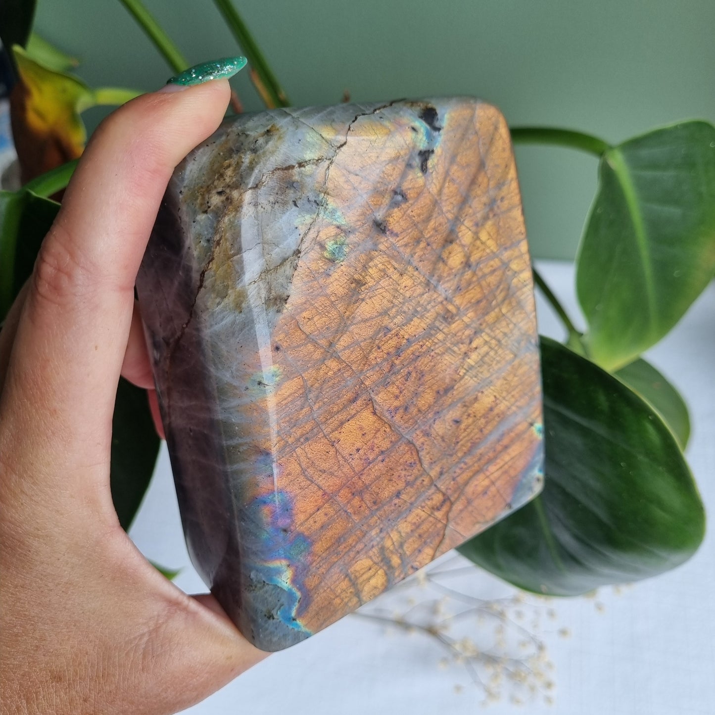 Labradorite Freeform Block - Madagascar - 975g