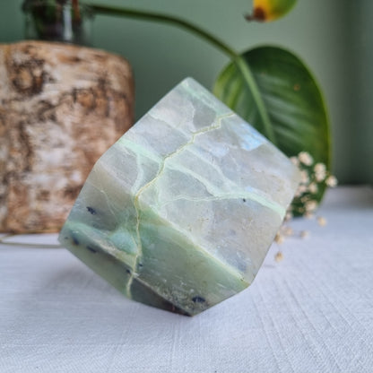 Garnierite (Green Moonstone) Cube - Madagascar - 464g