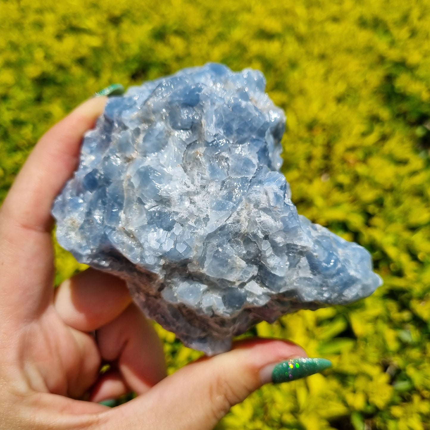 Blue Calcite Raw - Madagascan - 309g