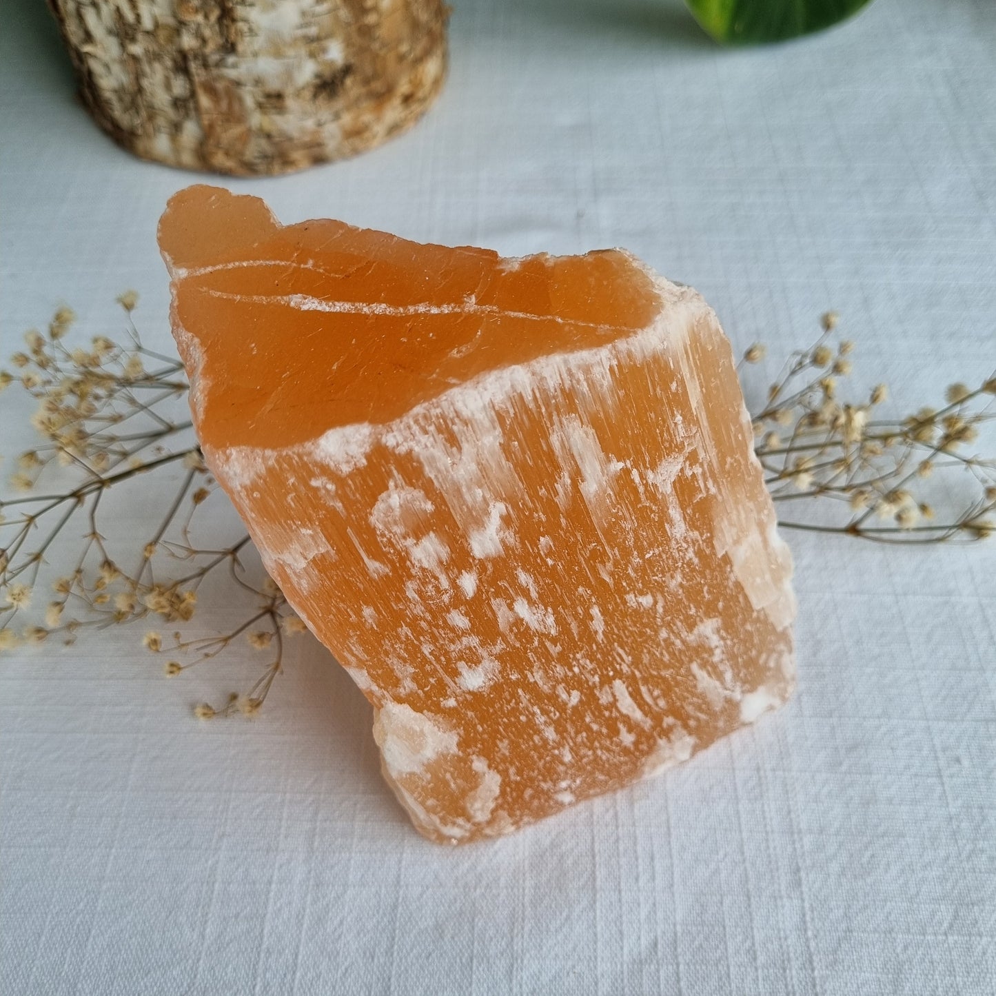 Orange Selenite Raw - Morocco - 817g