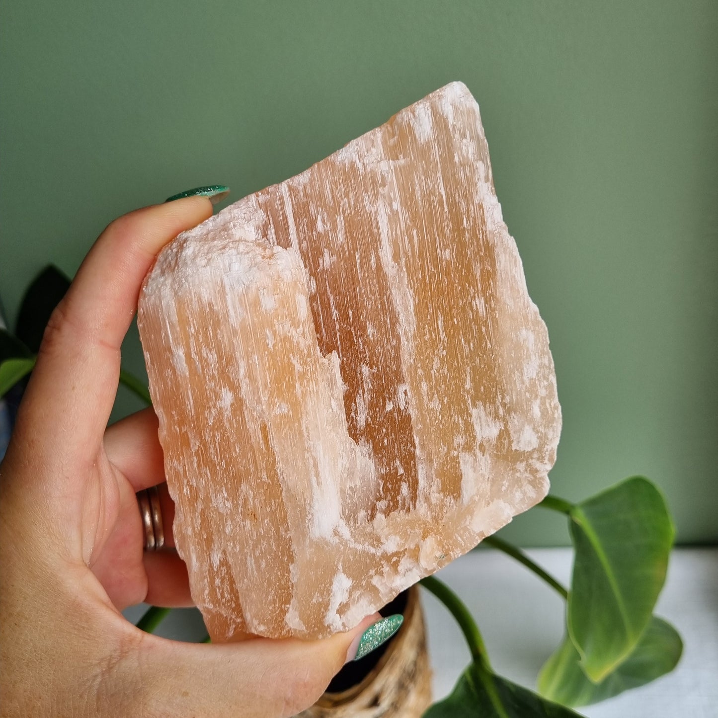 Orange Selenite Raw - Morocco - 817g