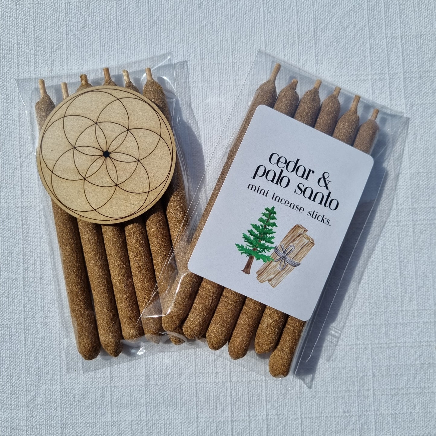 Cedar & Palo Santo Mini Incense Sticks - 6 Pack