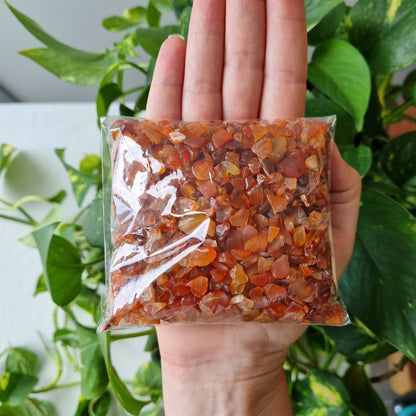 Carnelian Raw Chips - Sparrow and Fox