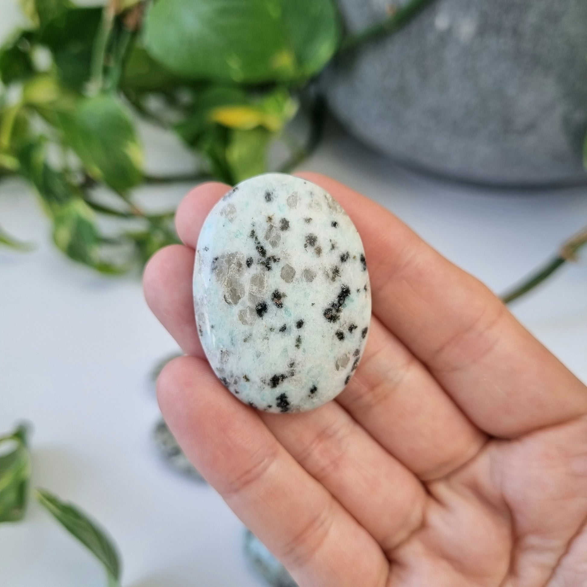 Kiwi Jasper Worry Stone - Sparrow and Fox