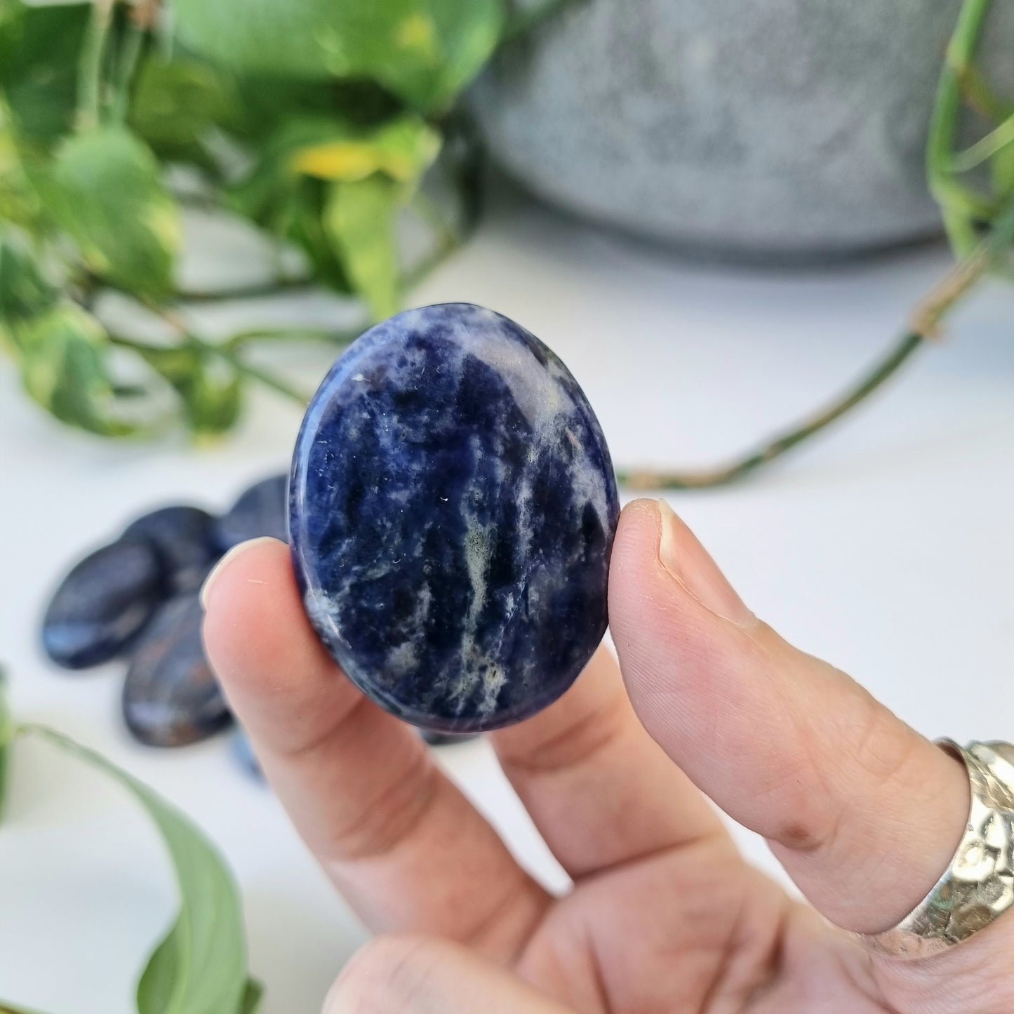 Sodalite Worry Stone - Sparrow and Fox